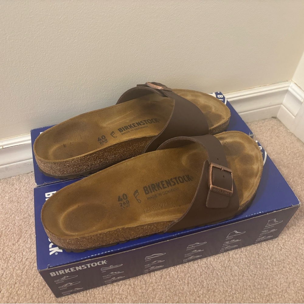 Birkenstock Madrid Dark Brown Size 40/US 9